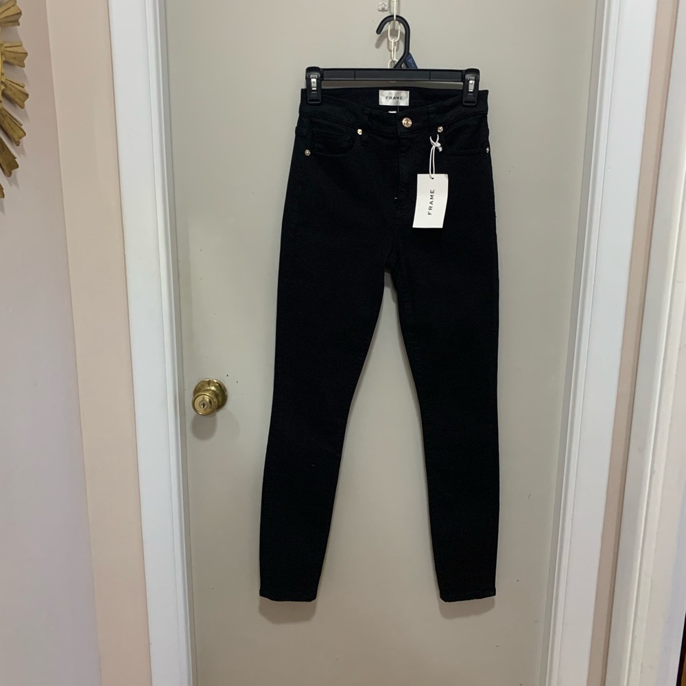 Frame Denim High Rise Black Women's Jeans